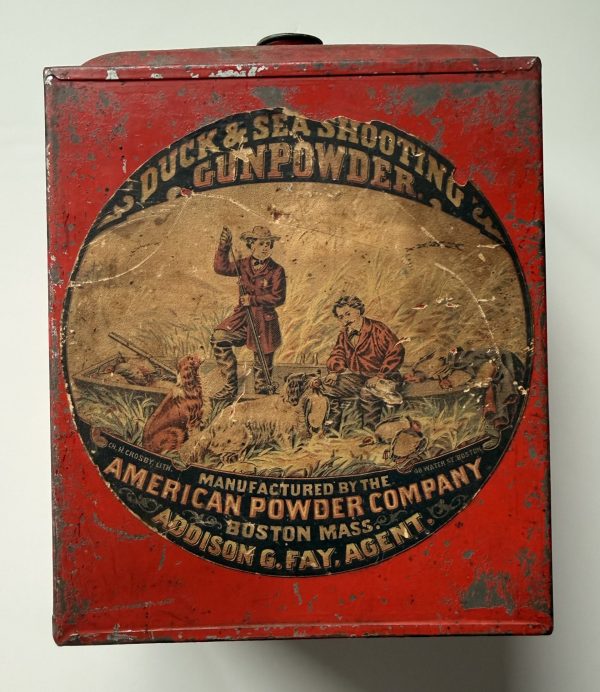 American Powder Company, Duck & Sea Shooting, 5 lbs Powder Tin (Empty)