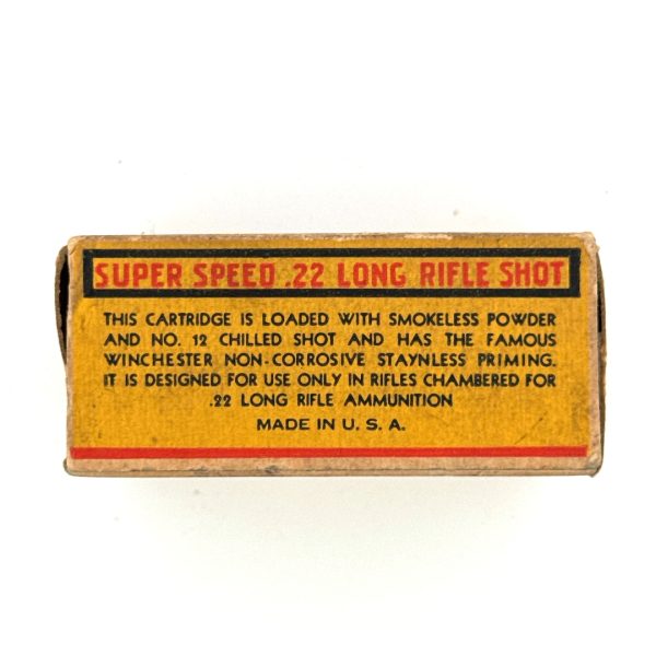 Winchester, Super Speed, .22 Long Rifle Shot, 1 Piece Box