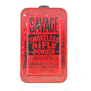 Savage Arms Company, Smokeless Rifle Powder, Powder Tin (Empty)