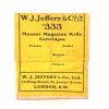 W.J. Jeffery .333, Sealed 2 Piece Box