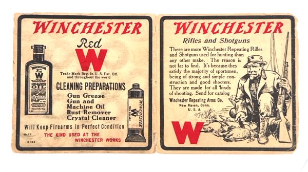 Winchester, Rifles and Shotguns Cleaning Preparations Shell Box Insert
