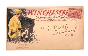 Winchester, Woman Hunting with Dog, Envelope