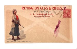 Remington, Woman with Shotgun, Envelope