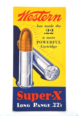 Western, Super-X, .22 Cartridges, Pamphlet