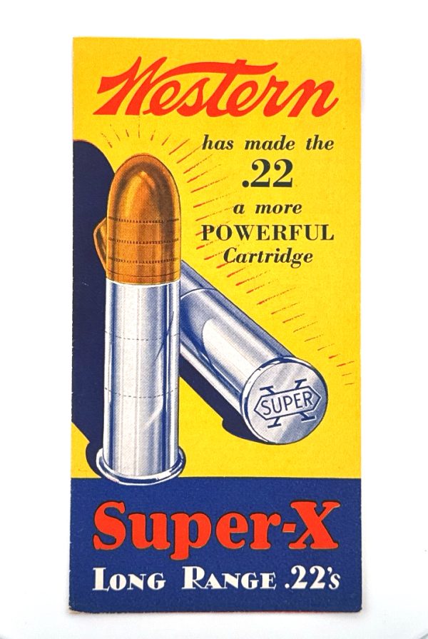 Western, Super-X, .22 Cartridges, Pamphlet