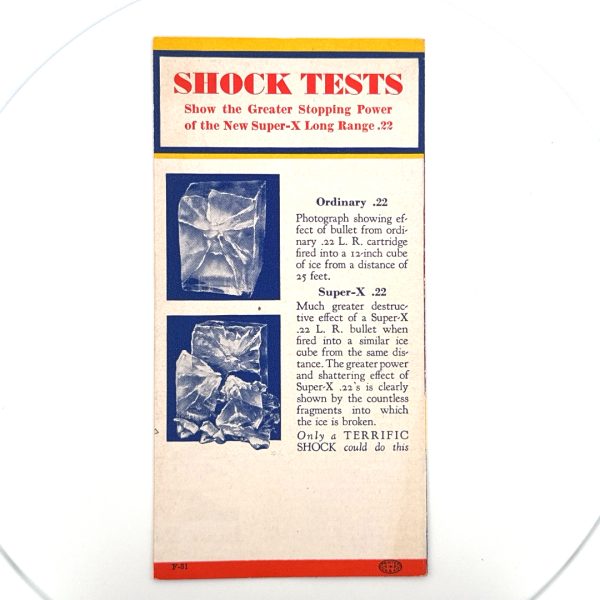 Western, Super-X, .22 Cartridges, Pamphlet