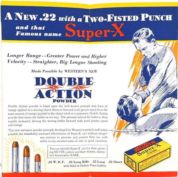 Western, Super-X, .22 Cartridges, Pamphlet