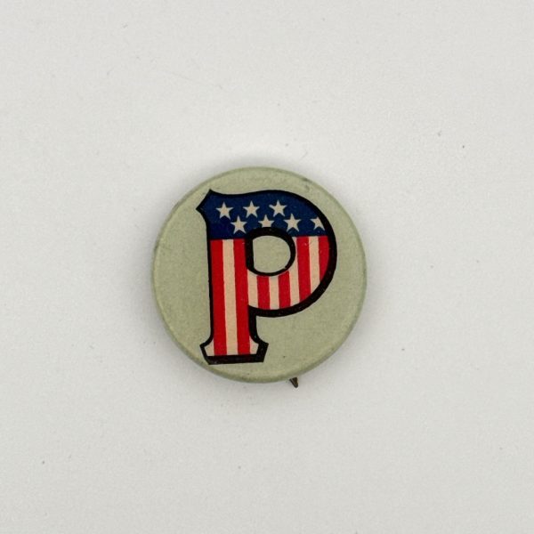 Peters, American Flag, PinBack