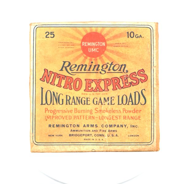 Remington, Nitro Express, 10 Gauge, 2 chilled Shot Size, 2 Piece Box (Empty)