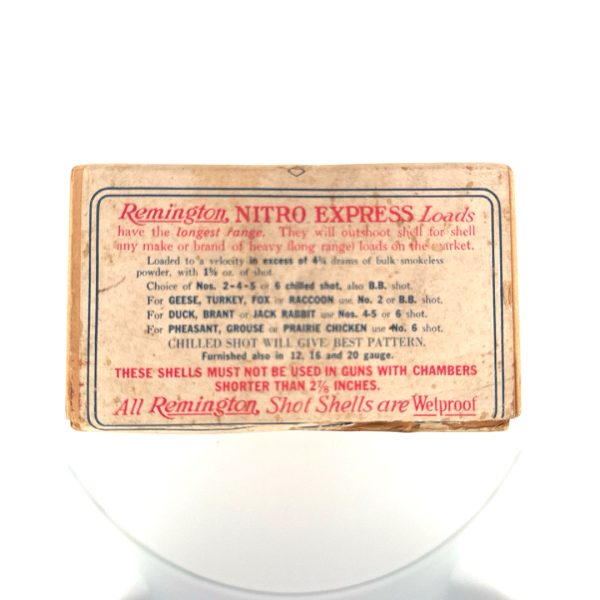 Remington, Nitro Express, 10 Gauge, 2 chilled Shot Size, 2 Piece Box (Empty)