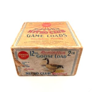 Remington, Nitro Club, Goose Load, 12 Gauge, #2 chilled Shot Size, 2 Piece Box (Empty)