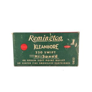 Remington, Hi-Speed, 220 Swift, 45 Grain 1 Piece Box