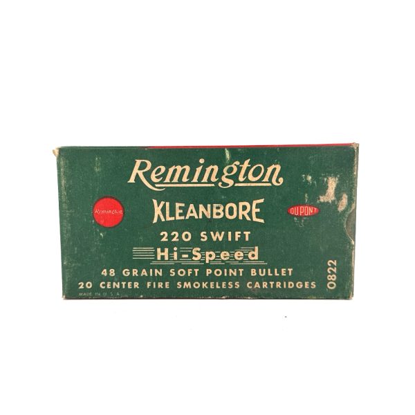 Remington, Hi-Speed, 220 Swift, 45 Grain 1 Piece Box