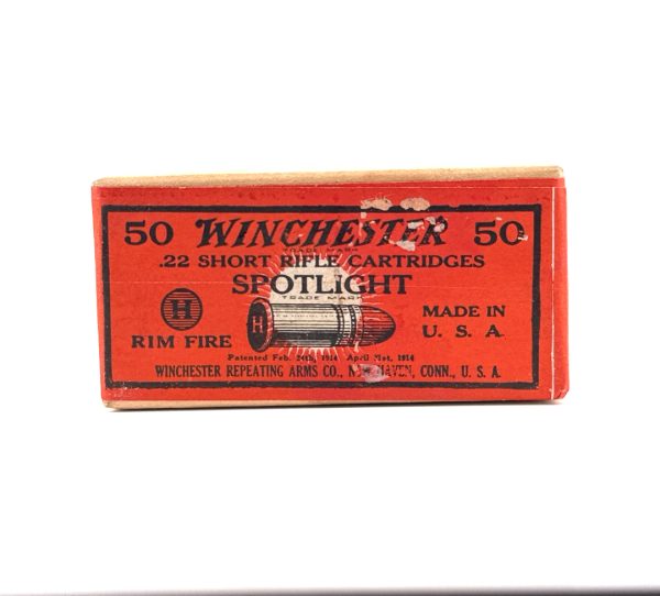 Winchester, Spotlight, .22 Short, Sealed 2 Piece Box