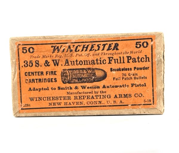 Winchester, .35 S&W ACP, Metal Patch, Sealed 2 Piece Box