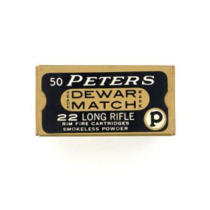 Peters, Dewar Match, .22 Long Rifle, 1 Piece Box