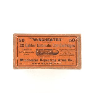 Winchester, .38 ACP, Full Patch, Sealed 2 Piece Box