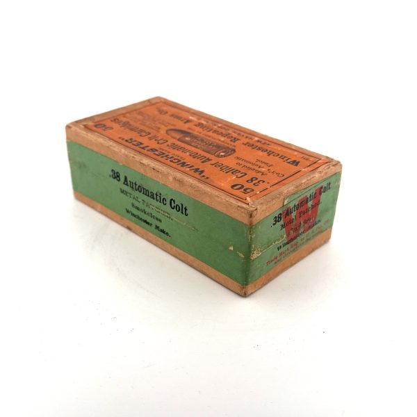 Winchester, .38 ACP, Full Patch, Sealed 2 Piece Box