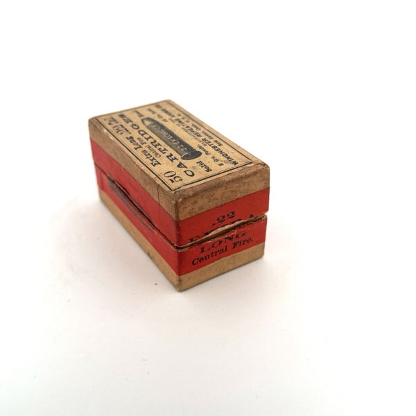 Winchester, Early Center Fire, .22 Extra Long CF, 2 Piece Box (AKA 22 Maynard)