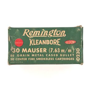 Remington, Kleanbore, .30 Mauser, 1 Piece Box
