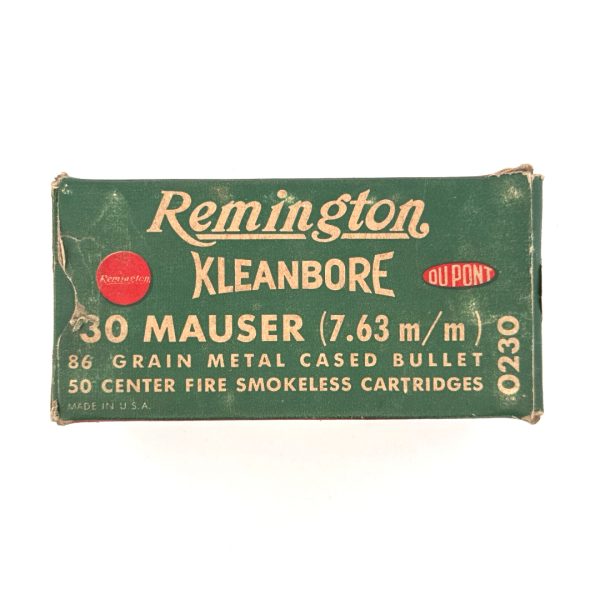 Remington, Kleanbore, .30 Mauser, 1 Piece Box