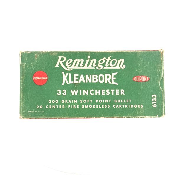 Remington, Kleanbore, .33 Winchester, 1 Piece Box