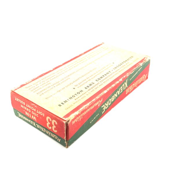 Remington, Kleanbore, .33 Winchester, 1 Piece Box
