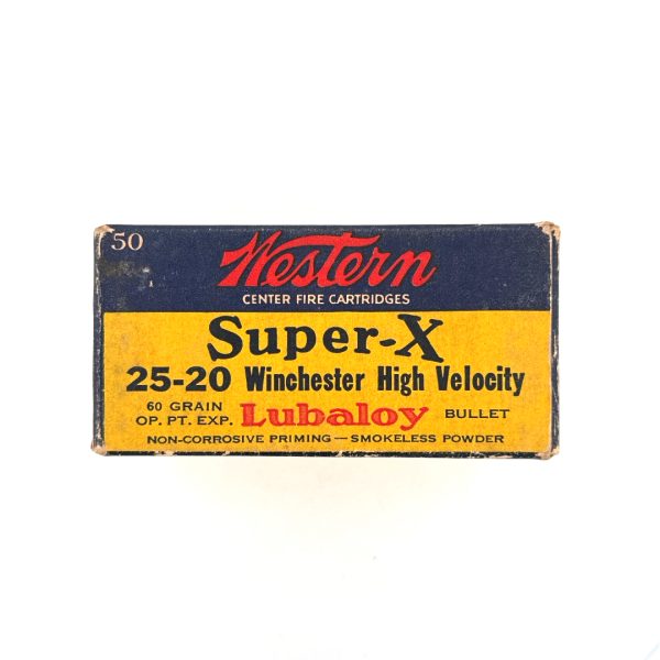 Western, Lubaloy, .25-20 WCF HV, 1 Piece box
