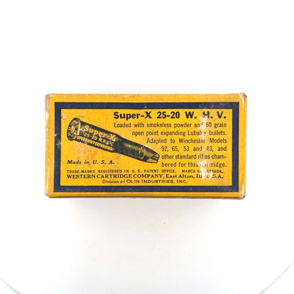 Western, Lubaloy, .25-20 WCF HV, 1 Piece box