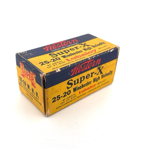Western, Lubaloy, .25-20 WCF HV, 1 Piece box