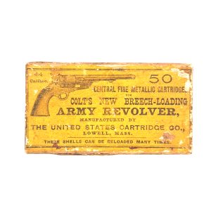 U.S. Cartridge Company, .1870s, .44 Colt, Sealed 2 Piece Box