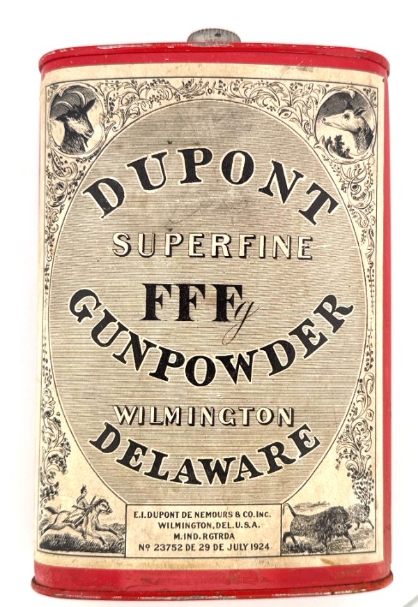 Dupont, Superfine FFF, Powder Tin, 1 lbs (Empty)