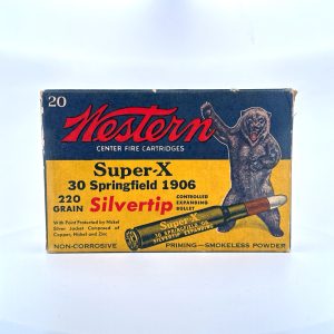 Western, Super-X, SilverTip, Bear Box, .30-06 SpringField, 1 Piece Box