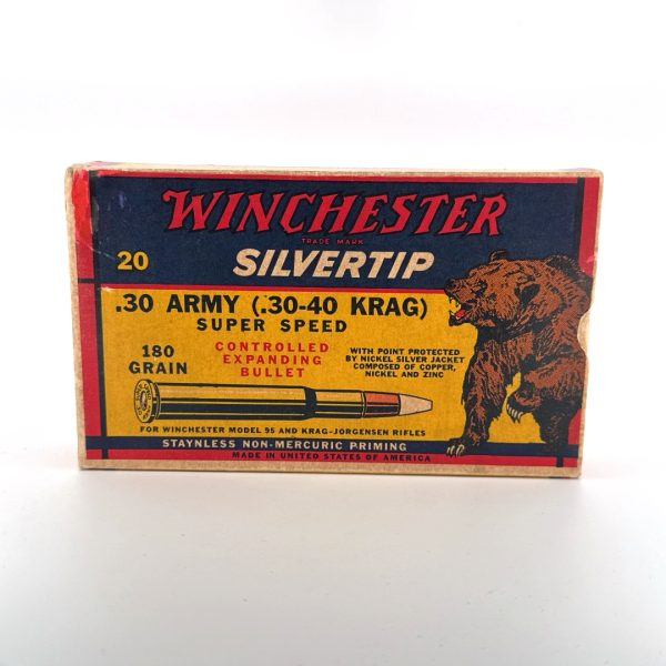 Winchester, SilverTip, Bear Box, .30-40 Krag, 1 Piece Box