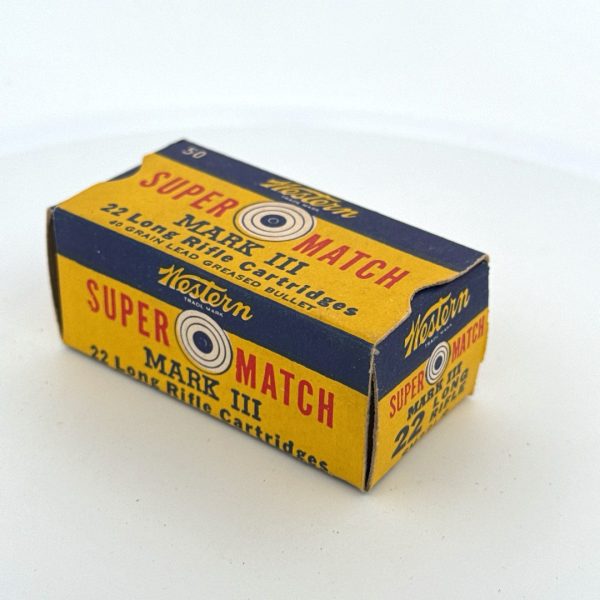 Western, Super Match, .22 Long Rifle, 1 Piece Box (Empty)