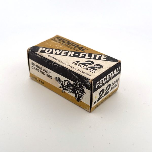 Federal, Power Flite, .22 Long Rifle, 1 Piece Box