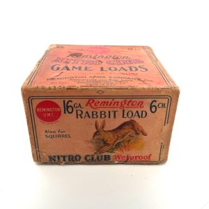 Remington, Nitro Club, 16 Gauge, Rabbit Load, 6CH, 2 Piece Box (Empty)