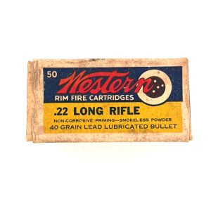 Western, "Bullseye" , .22 Long Rifle, 1 Piece Box