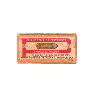 Peters, Smokeless, .32 Short Colt Center Fire (CF), 2 Piece Box