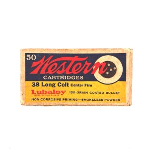 Western, Lubaloy, .38 Long Colt Center Fire, 1 Piece Box