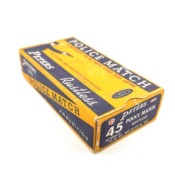 Peters, Police Match, .45 ACP Wad cutters, 1 Piece Box
