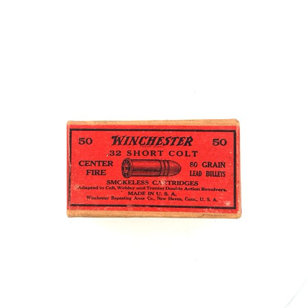 Winchester, Smokeless, .32 Short Colt, 2 Piece Box (Partial)