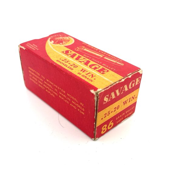 Savage, Hi-Power, .25-20 WCF, Soft Point, 1 Piece Box