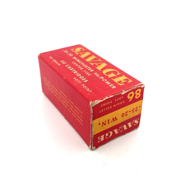 Savage, Hi-Power, .25-20 WCF, Soft Point, 1 Piece Box