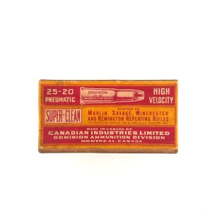 Dominion CIL, Super-Clean, .25-20 WCF High Velocity, 2 Piece Box