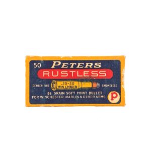 Peters, Rustless, .25-20 WCF, 86 Grain Soft Point, 1 Piece Box