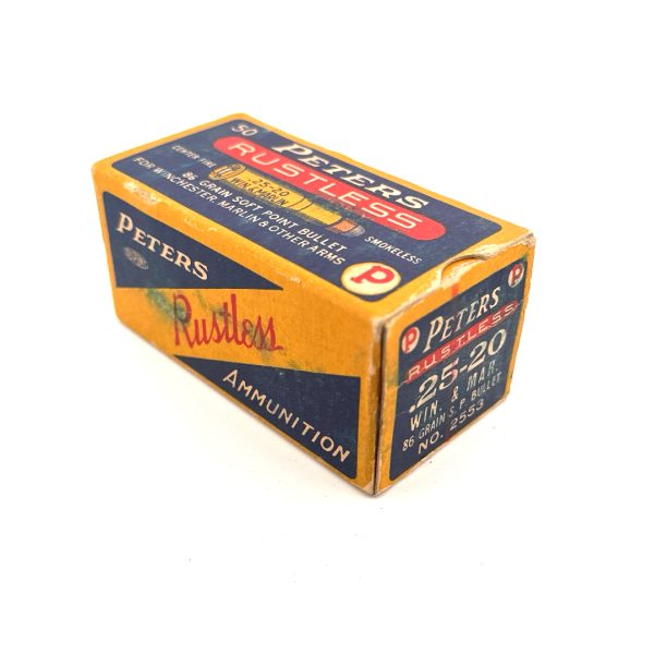 shot_20260706082320 Peters, Rustless, .25-20 WCF, 86 Grain Soft Point, 1 Piece Box