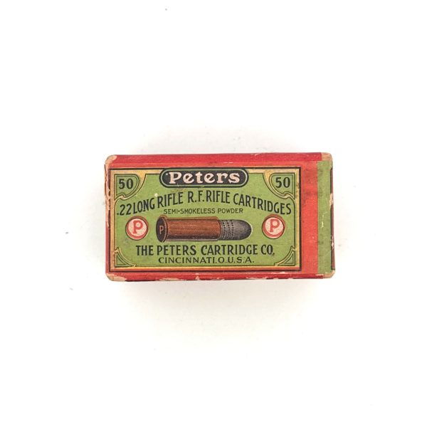 Peters, Semi-Smokeless, .22 Long Rifle, 2 Piece Box