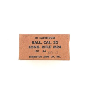 Remington, M24 (Military Contract), .22 Long Rifle, (FMJ) 1 Piece Box