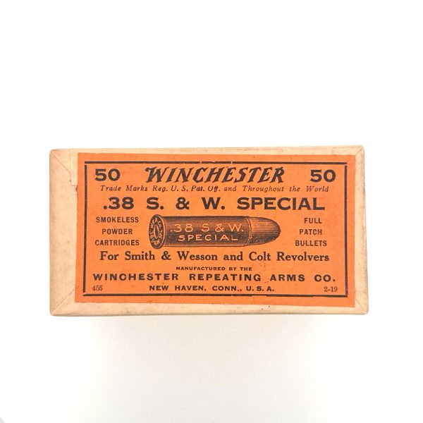 Winchester, .38 S&W Special, 2 Piece  Box (Empty)